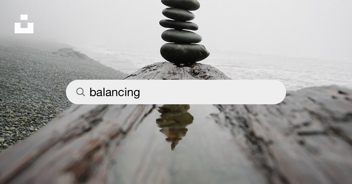 Balancing multiple subjects for UPSC. Concept image showing stones stacked in a natural setting.